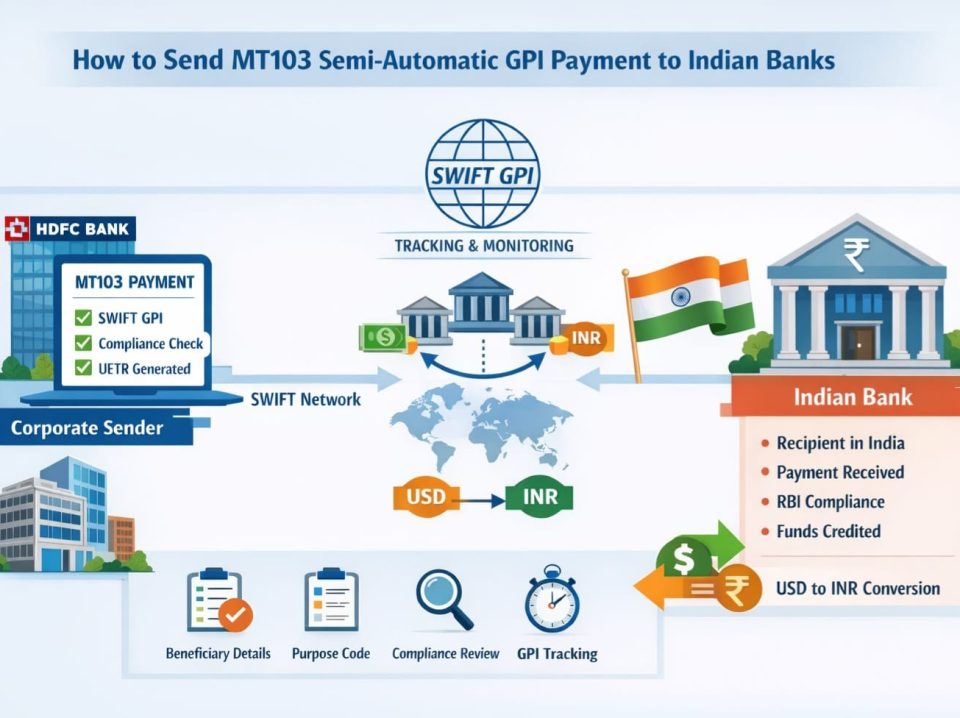 Send MT103 semi-automatic to india
